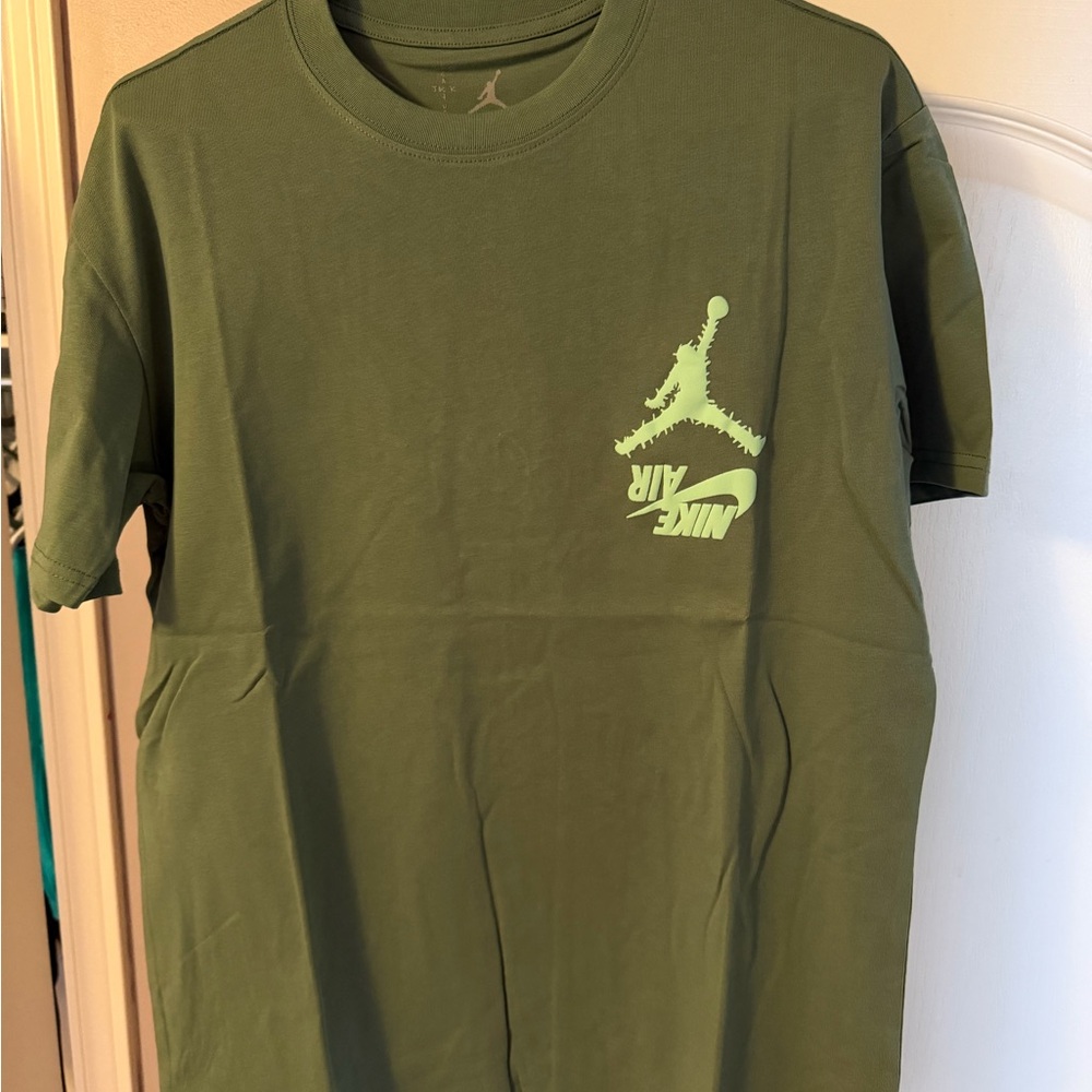 Nike Air Olive Green Tee with Logo